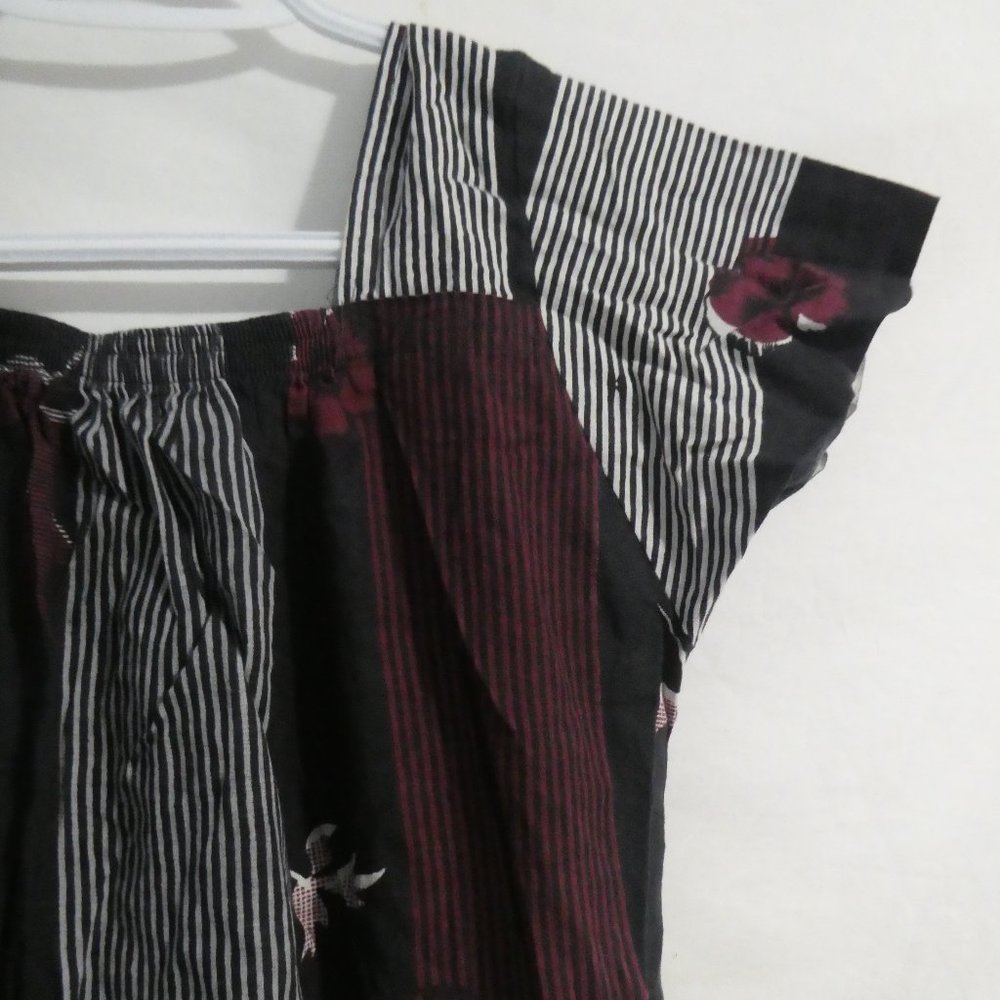 Handmade Patchwork Floral and Stripe Short Sleeve Square Neck Dress | BNWOT - Picture 11 of 14
